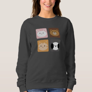 Moletom Coelho, Cão, Gato e Urso