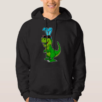 Moletom Coelho de Páscoa T Rex Dinossauro Divertido Menino