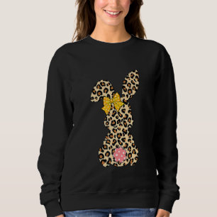 Moletom Coelho Engraçado Arco-colar-leopardo Dia do Felz p