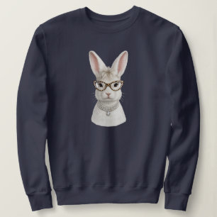 Moletom Coelho Fashion Divertido com Óculos de Leopardo