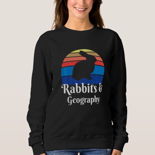 Moletom Coelhos E Geografia   (Frente)