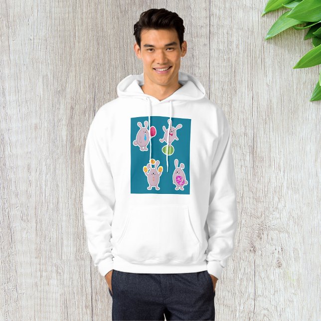 Moletom Coelhos páscoas Mens Hoodie (Criador carregado)