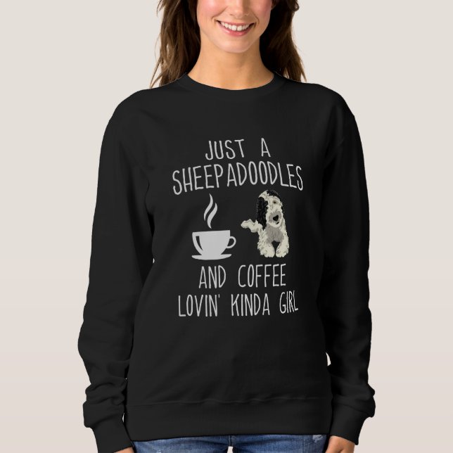 Moletom Coffee Doodle Dog Sheepadoodle Mom (Frente)