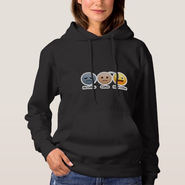 Moletom Coffee First Moods Hoodie (Frente)