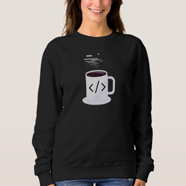 Moletom Coffee Into Code JavaScript Code Coffee Developer  (Frente)