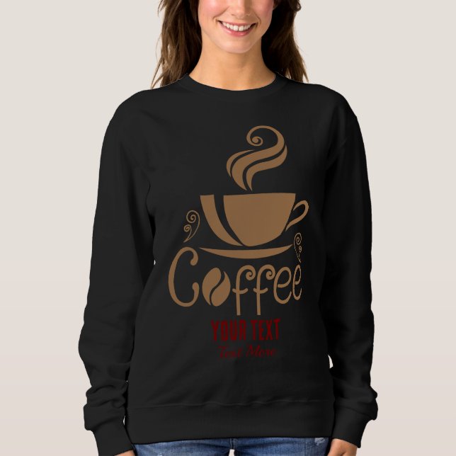 Moletom Coffee Lover Design – Minimal Coffee Cup Graphic (Frente)