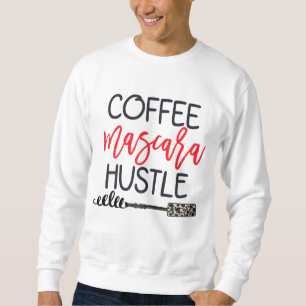 Moletom Coffee Mascara Hustle Leopard Cute Makeup Coffee