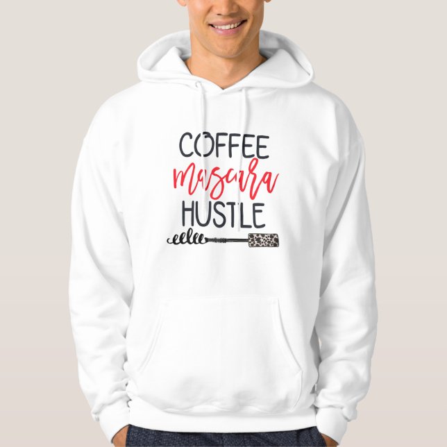 Moletom Coffee Mascara Hustle Leopard Cute Makeup Coffee (Frente)