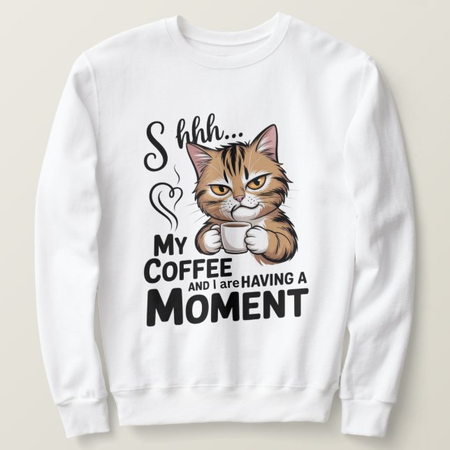 Moletom Coffee Quote shirt, Gnome Sublimation Design.  (Frente do Design)