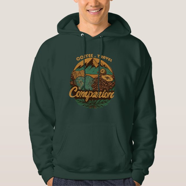 Moletom Coffee Travel Companion Mountain Adventure Sweatsh (Frente)