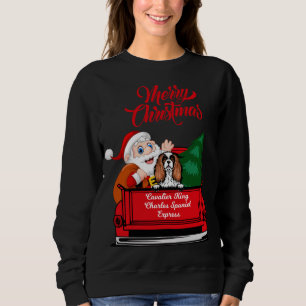 Moletom Cog Cavalier King Charles Spaniel Papai noel Camin