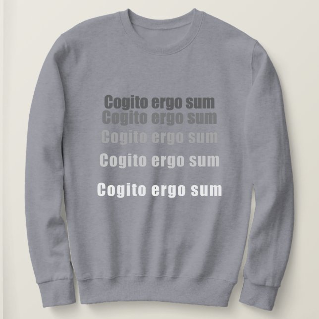 Moletom Cogito, ergo sum (Frente do Design)