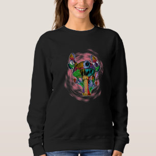 Moletom Cogumelo Mágico Psilocybin Cogumelos Tie Dye Gráfi