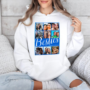 Moletom Colagem de Fotografias Azul e Branco 9