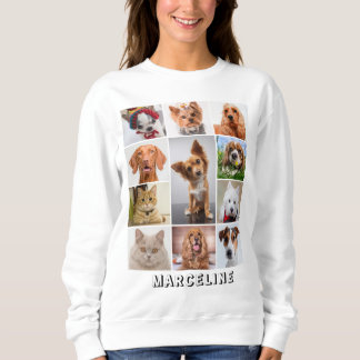 Moletom Colagem de Fotos de 11 Pets Personalizada