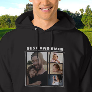 Moletom Colagem de Fotos Moderna Melhor Pai de Todos os Te