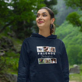 Moletom Colagem de Fotos para Sempre de Amigos Azuis do Ma