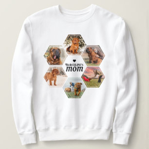 Moletom Colagem de Fotos Personalizada da Mãe de Cão com N
