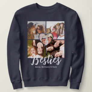 Moletom Colagem de Fotos Personalizadas de Amigas BESTIES