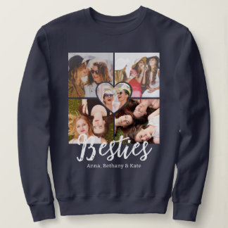 Moletom Colagem de Fotos Personalizadas de Amigas BESTIES