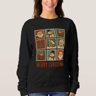 Moletom Colagem do Carimbo de Natal Retroativo