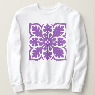 Moletom Colcha Havaiana Moderna Roxo Real Ilha Havaí