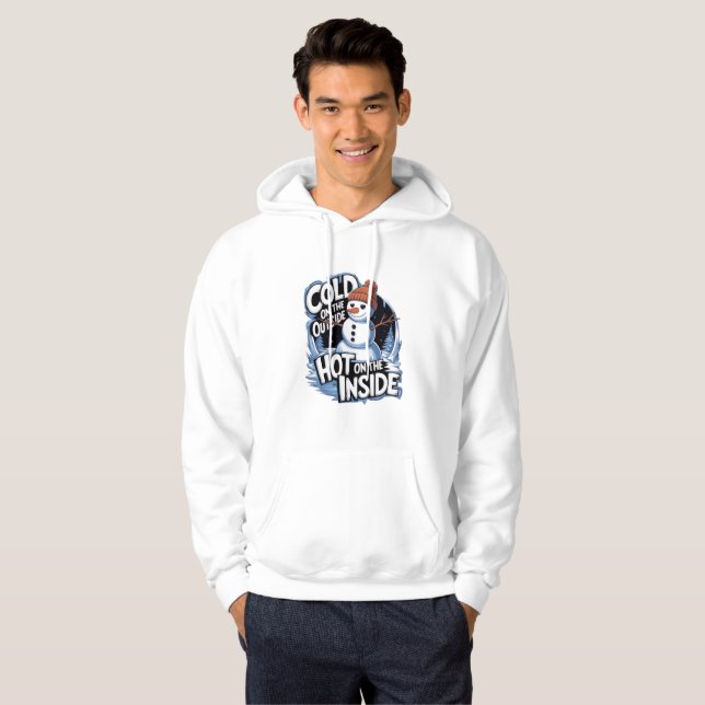 Moletom Cold Outside Hot Inside Hoodie (Frente Completa)
