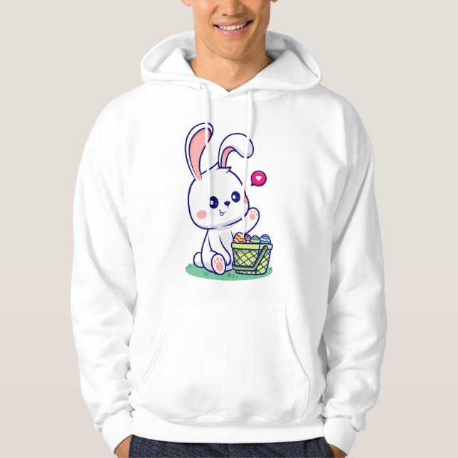 Moletom Coleção de coelhos felzs pascoa 3 (Frente)