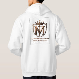 Moletom Coleção de Design Branco e Dourado