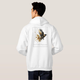 Moletom Coleção de Design Branco e Dourado