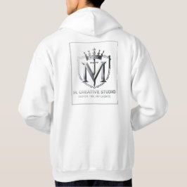 Moletom Coleção de Design Branco e Dourado