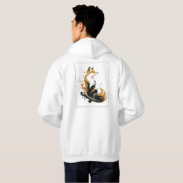 Moletom Coleção de Design Branco e Dourado