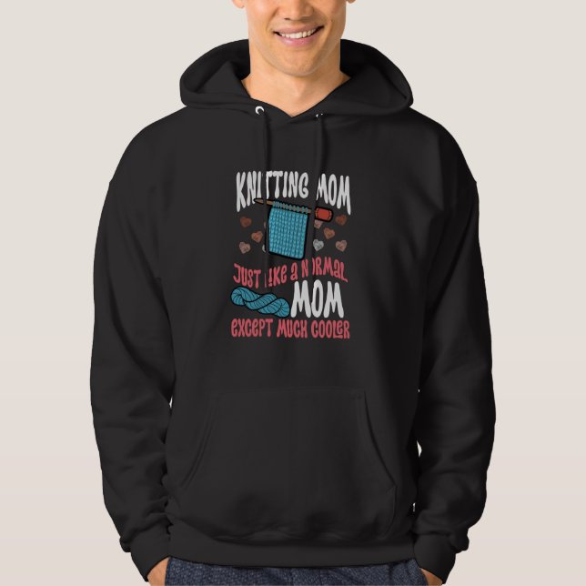 Moletom Coletor de Fio de Crochê Mãe Tricotando Dia das Mã (Frente)