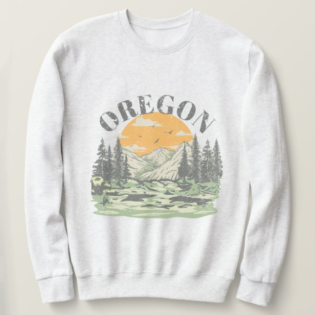 Moletom Colhete Crewneck de Oregon (Frente do Design)