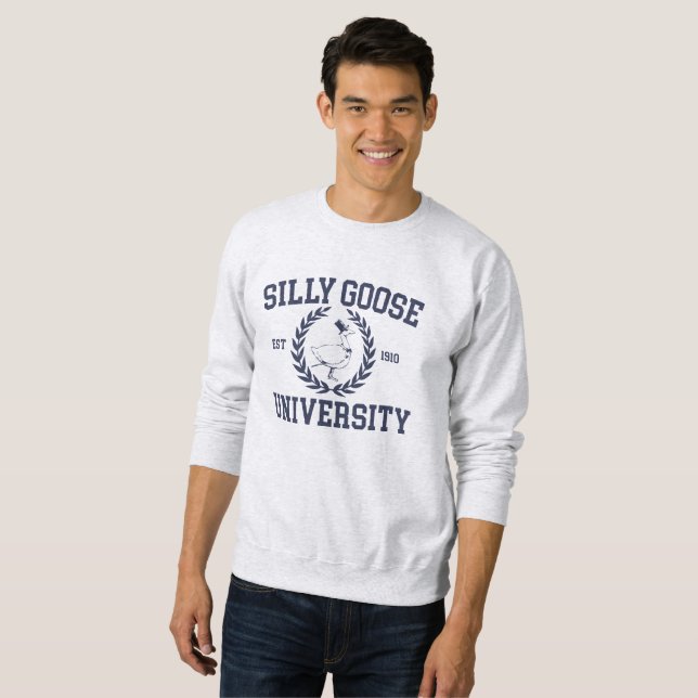 Moletom Colhete de Crewneck University do bobo Goose (Frente Completa)
