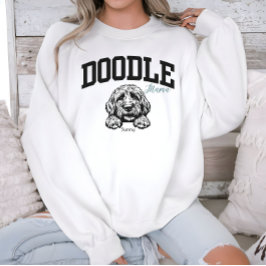 Moletom College Varsity Estilo Script Doodle Mamãe