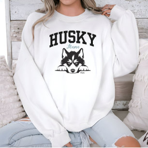 Moletom College Varsity Estilo Script Husky Mama