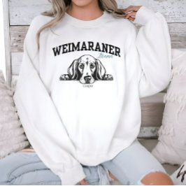 Moletom College Varsity Script Weimaraner Mama