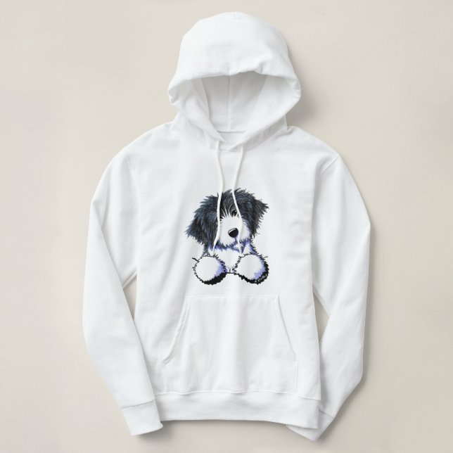 Moletom Collie Hoodie De Bolso (Frente do Design)
