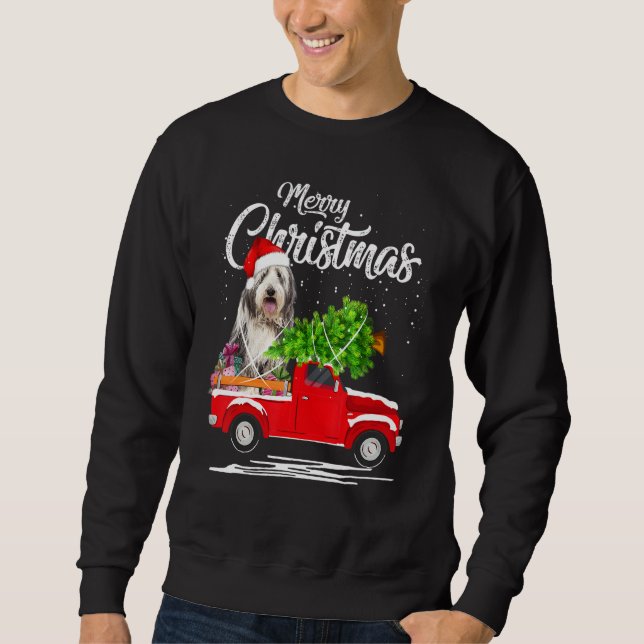 Moletom Collie Ride Red Truck Natal Pajama (Frente)