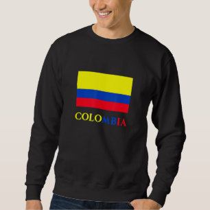 Moletom Colômbia - Bandera de Sinalizador Colombiana - Paí