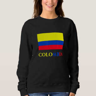 Moletom Colômbia - Bandera de Sinalizador Colombiana - Paí
