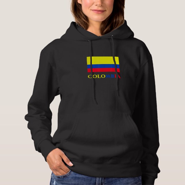 Moletom Colômbia - Bandera de Sinalizador Colombiana - Paí (Frente)