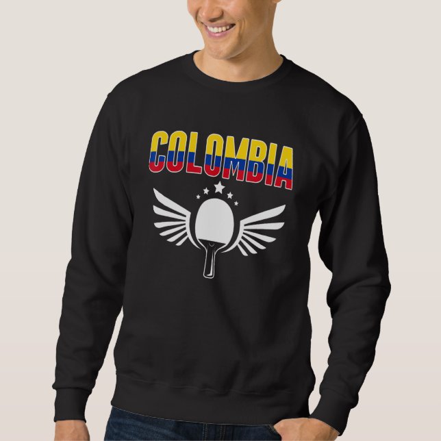 Moletom Colombia Ping Pong  Colombian Table Tennis Support (Frente)