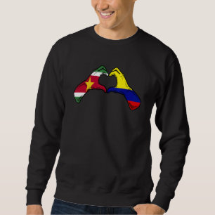 Moletom Colômbia Suriname Bandeira Colombiana Surinamesa C