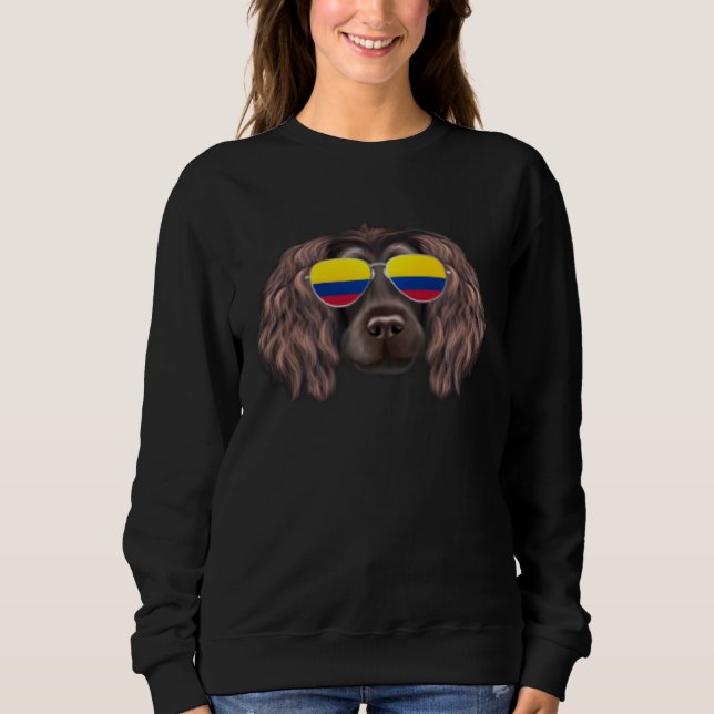 Moletom Colombian Flag Boykin Spaniel Dog Colombia Pocket (Frente)