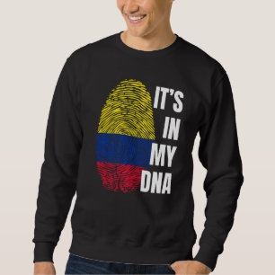 Moletom Colombiana Flag Dna Fingerprint Colômbia
