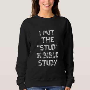 Moletom Coloquei o Crachá no Estudo Bíblico, Gif Cristão E