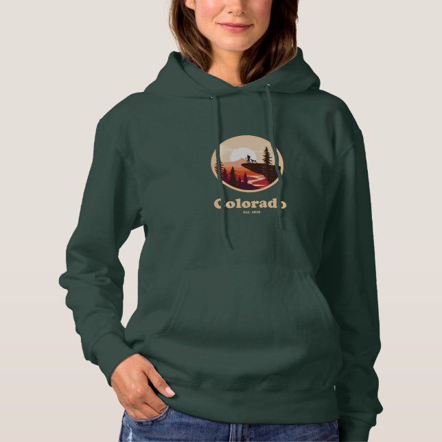 Moletom Colorado Est 1876 Women's Hooded Sweatshirt (Frente)