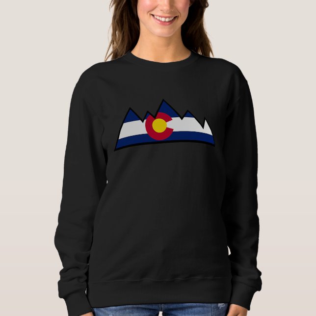 Moletom Colorado Flag USA Mountains (Frente)
